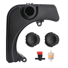 Partman fuel tank front view showing shape and fit benefit