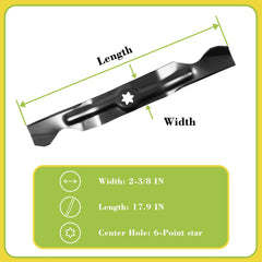 Parts Camp mulching blade profile illustrating sharp edge and improved mulch