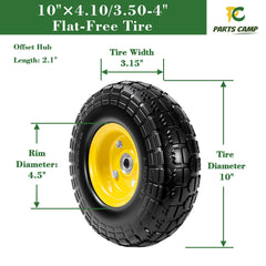 Parts Camp close-up PU tread texture highlighting solid material and puncture resistance