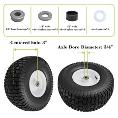 Parts Camp side profile of tire mounted on rim showing fit and rim depth