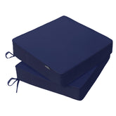 PatioGlow front view dark blue cushion showing neat finish and durable look