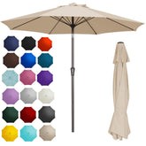 Patio Kingdom 9FT umbrella front view showing wide shade benefit