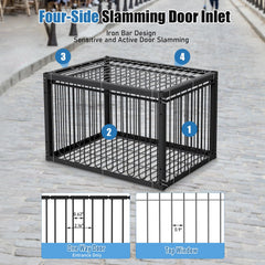 PAUQRWIE folded flat for storage showing quick collapse and transport benefit