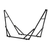 PayLessHere front view of hammock stand showing stable frame and benefit of portability