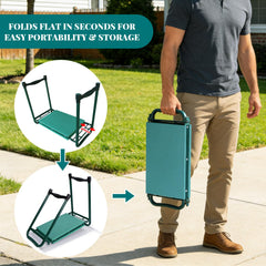 PEAKCLOUDS folded compact kneeler for easy transport and clutter-free storage