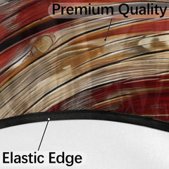 Peaom elastic hem hugging table edge to prevent slipping in wind