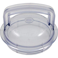 Pentair 355301 front lid showing clear top for quick basket checks and leak prevention