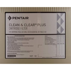 Pentair almond tank body mounted in a filtration system demonstrating fit compatibility