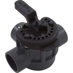 Pentair valve handle detail highlighting easy operation and clear flow positions