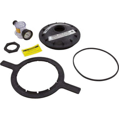 Pentair tank lid front view showing buttress thread and durable black finish for reliable sealing