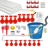perfsign front packaging showing complete automatic chicken waterer set and easy setup benefit