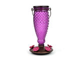 Perky-Pet front view showing elegant glass feeder and feeding ports for easy attraction