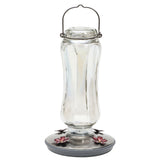 Perky-Pet front view showing starglow glass and brushed-nickel finish for curb appeal