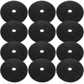 Peryiter front view of six rubber tree rings showing package quantity and rugged design benefit