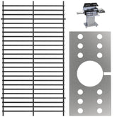 PETKAO front view of briquette rack and shield showing complete replacement kit benefits