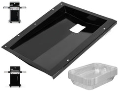 PETKAO front view of replacement grease tray showing fit and solid construction for easy swap