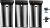 PETKAO front view of three cast iron grates showing full coverage benefit
