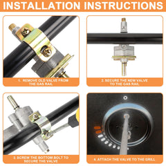 PETKAO valve installed on Blackstone griddle, restores precise heat control