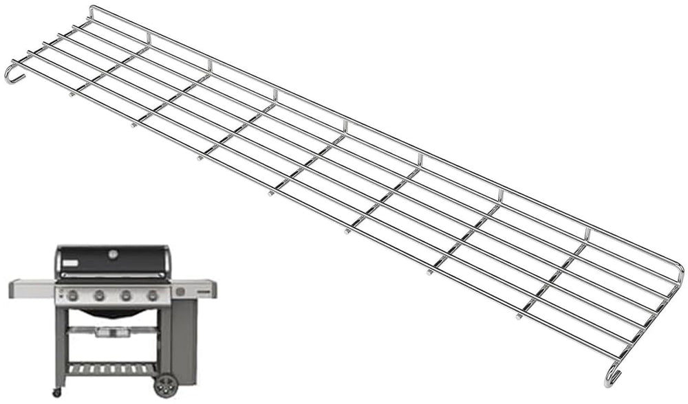 PETKAO front view of warming rack showing full length and stainless finish, ensures even warming