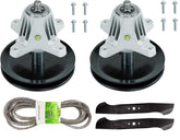 PetMigo spindle front assembly showing mounting holes and sturdy construction to restore deck stability