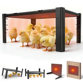 PETNF brooder plate front view showing wide warming surface and stable base