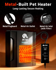 PETNF close-up control panel and thermostat for precise temperature control