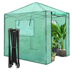 PexFix front view of greenhouse showing full structure and easy access