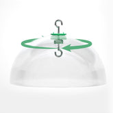 PFNRTH clear dome front view showing full 12 inch guard and protection