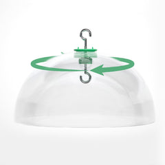 PFNRTH clear dome front view showing full 12 inch guard and protection