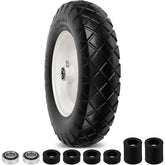 phepetroll front view 16-inch wheel showing complete wheel for easy replacement