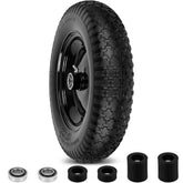 phepetroll front view of 14.5 inch wheel showing solid design and durability