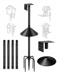 Phikrou pole assembled front view shows sturdy mounting and reliable support