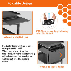 PHYESUVIN removable caddy detail holding spices and oils to keep supplies organized