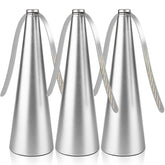 PIAOPIAONIU front view silver fly fan showing compact design and table protection