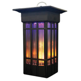 PIC lantern front view showing decorative design and outdoor protection