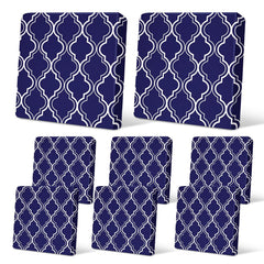 pickyNproud front packaging of 8pcs slipcovers showing set contents and styling benefits