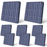 pickyNproud front view packaged set showing complete 8-piece slipcovers and benefit of coordinated seating