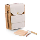 PICNIC TIME Corsica front view showing elegant beige canvas and wicker, perfect for gifting