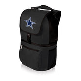 PICNIC TIME front view of cooler backpack showing team logo and pockets, durable daily use