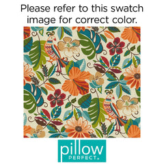 Pillow Perfect close-up of fabric texture and sewn seam closure demonstrating durable weather-resistant material