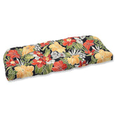 Pillow Perfect front view showing floral pattern and vibrant colors for curb appeal
