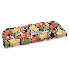 Pillow Perfect front view showing floral pattern and vibrant colors for curb appeal