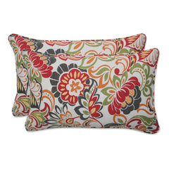 Pillow Perfect Zoe front view showing floral print and vibrant colors for instant curb appeal