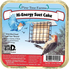 pine tree farms front packaging showing 12 suet cakes and bulk supply benefit