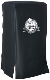 Pit Boss cover front view showing full-length fit and secure protection