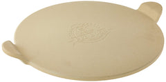 Pit Boss 15 inch front view showing ceramic stone and handles for easier serving