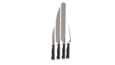 PIT BOSS 4-piece set front view showing all knives and carving fork for complete prep