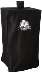 Pit Boss black cover front view showing tailored fit and protection