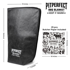 PITPERFECT interior aluminum-lined layer preserving heat and moisture
