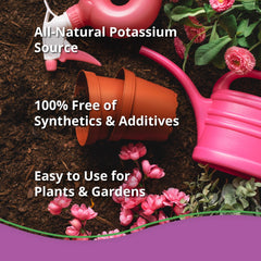 plantonix mixing kelp meal into potting mix for containers to boost moisture retention